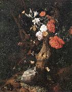 RUYSCH, Rachel Flowers on a Tree Trunk af oil painting picture wholesale